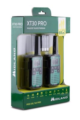 Pair of XT30 PMR 446 walkie talkies - Midland XT.30 Walkie Talkies - obrazek 2