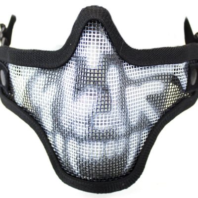 Bas de masque grillage shield skull - Noir