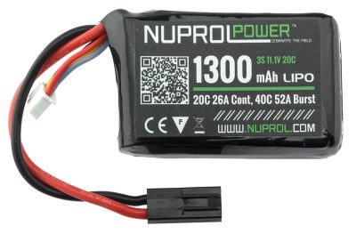 11.1V / 1300 mAh micro LiPo battery - 1 stick - 1300 mAh 20C