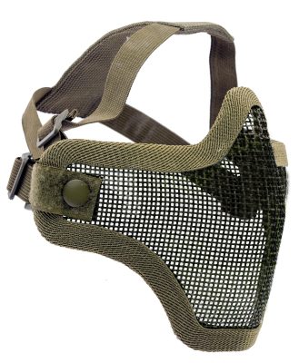 Bottom of mesh mask v1 - olive - Olive mask - obrazek 2