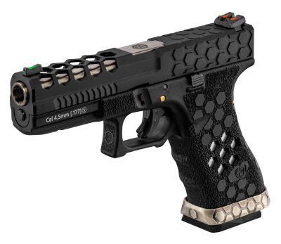 AW Custom Pistolet VX0101 Hex Cut Noir/Silver .177 - obrazek 2