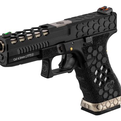 Alternative view of AW Custom Pistolet VX0101 Hex Cut Noir/Silver .177
