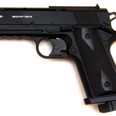 Pistolet CO2 culasse fixe BORNER WC 401 Cal. 4.5mm BB's