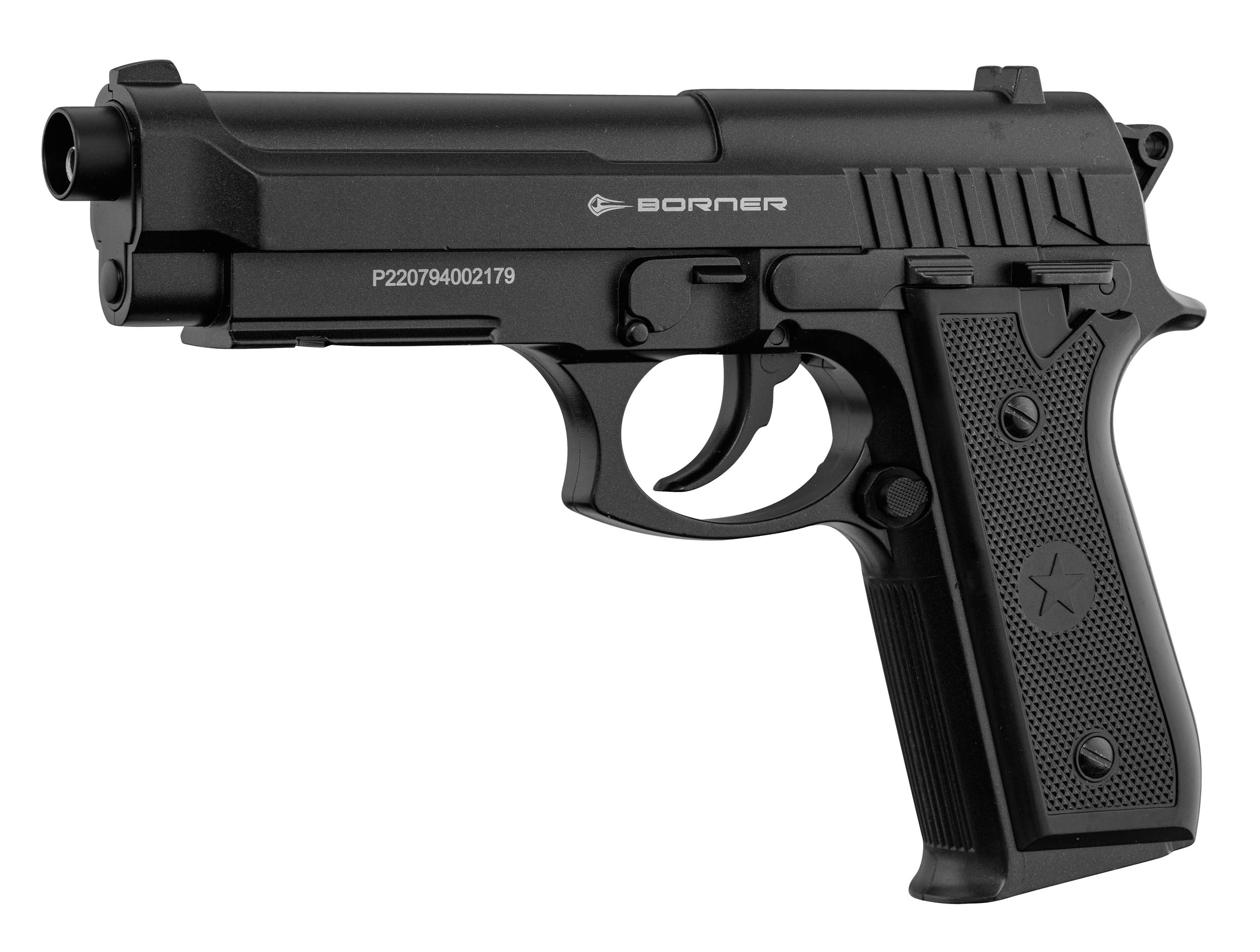 Pistolet airgun Borner 92M full métal CO2 Cal. 4.5 mm (.177) BB's OD-SA-ACP725 asgbox.pl Pistolet airgun Borner 92M full métal CO2 Cal. 4.5 mm (.177) BB's