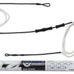 Corde blanche Recurve Dacron avec Protection des Doigts - 54'' - 12 brins