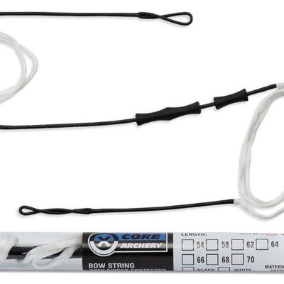 Corde blanche Recurve Dacron avec Protection des Doigts