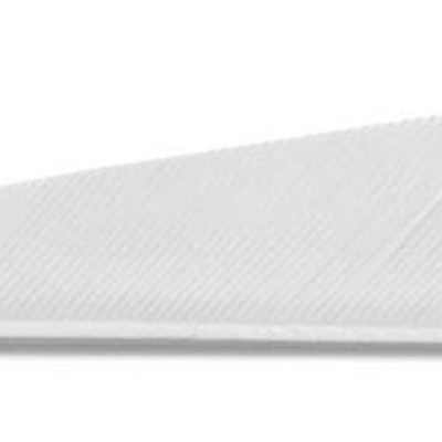 Plumes Rondes 4'' RW Blanches - Paquet de 24