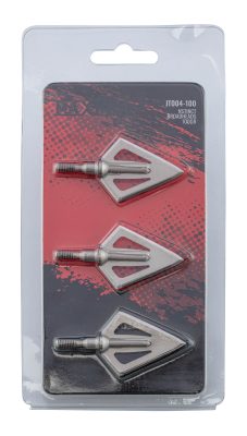 Pointes de flèches Fixed Blade Broadheads Instinct 100gr - Sachet de 3 pointes - Pointe de flèche à large lame 100 gr - Blister de 3 - obrazek 3