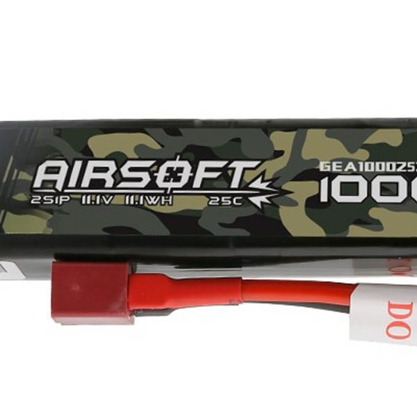 Batterie airsoft Gen Ace Lipo 7.4 V 25C 2S1P 1000mAh - 7.4V 1000mah T Plug