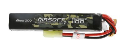 Batterie airsoft Gen Ace Lipo 11.1 V 25C 3S1P 1100mAh - 11.1v 1100 mAh T Plug
