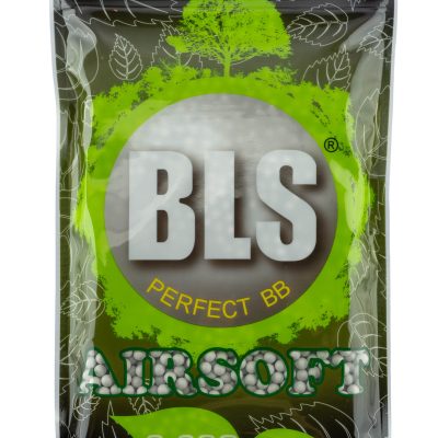 Billes 6mm Airsoft BIO Blanches 0.28g – BLS – Sac de 1 kg