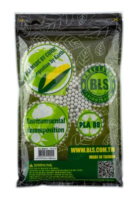 Billes 6mm Airsoft BIO Blanches 0.28g – BLS – Sac de 1 kg - Carton 20 Sachets 1KG - BIO - 0.28g BLS - obrazek 2