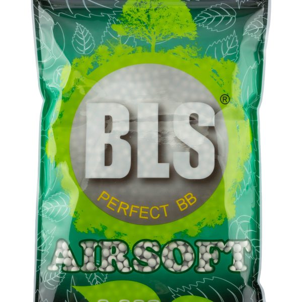 Billes 6mm Airsoft BIO Blanches 0.23G BLS - CARTON DE 20 SACHETS DE BILLES BLS STD 1KG - 0.23g BIO