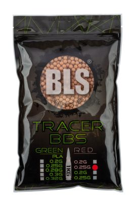 Billes traçantes rouges BLS 0,25g – Sachet de 1Kg - Carton 20 sachet racer red 0.25g BLS
