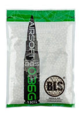 Billes lourdes 6mm airsoft BLS 0.36g – Sac de 1 kg - CARTON DE 20 SACHETS DE BILLES BLS STD 1KG - 0.36g