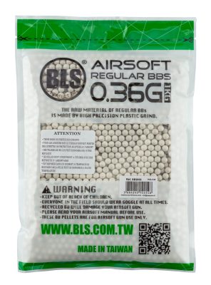 Billes lourdes 6mm airsoft BLS 0.36g – Sac de 1 kg - CARTON DE 20 SACHETS DE BILLES BLS STD 1KG - 0.36g - obrazek 2