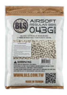 Billes lourdes 0.43g airsoft BLS – Sac de 1 kg - CARTON DE 20 SACHETS DE BILLES BLS STD 1KG - 0.43g - obrazek 2