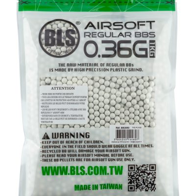Alternative view of Billes lourdes 0.36g  airsoft biodégradables BLS BIO – Sac de 1 kg