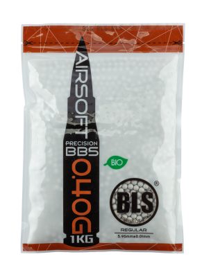 Billes lourdes 0.40g airsoft biodégradables BLS BIO – Sac de 1 kg - CARTON DE 20 SACHETS DE BILLES BLS STD 1KG - 0.40g BIO