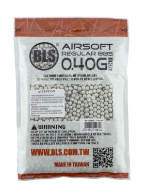 Billes lourdes 0.40g airsoft biodégradables BLS BIO – Sac de 1 kg - CARTON DE 20 SACHETS DE BILLES BLS STD 1KG - 0.40g BIO - obrazek 2