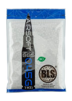 Billes lourdes 6mm airsoft biodégradables BLS BIO 0.45g – Sac de 1 kg - Sachet 1KG Billes 0.45g BIO