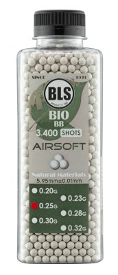 Billes Airsoft BLS BIO Precision 6 mm biodégradables - 0.25 g