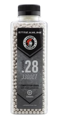 Billes Streamline Lancer Tactical - 0.28g - CARTON DE 12 BOUTEILLES DE 3300 BB's LT STREAMLINE - 0.28g - obrazek 2