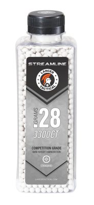 Billes Streamline Lancer Tactical - 0.28g - CARTON DE 12 BOUTEILLES DE 3300 BB's LT STREAMLINE - 0.28g - obrazek 3