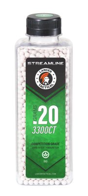 Billes STREAMLINE Bio Lancer Tactical - 0.20g - CARTON DE 12 BOUTEILLES DE 3300 BB's LT STREAMLINE - BIO - 0.20g - obrazek 3