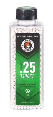 Billes STREAMLINE Bio Lancer Tactical - 0.25g - CARTON DE 12 BOUTEILLES DE 3300 BB's LT STREAMLINE - BIO - 0.25g - obrazek 2