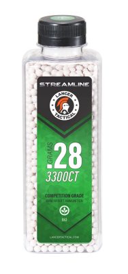 Billes STREAMLINE Bio Lancer Tactical - 0.28g - CARTON DE 12 BOUTEILLES DE 3300 BB's LT STREAMLINE - BIO - 0.28g - obrazek 3