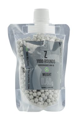 Airsoft BBs 6mm RZR 0.40g in bag of 1000 bbs - - obrazek 2