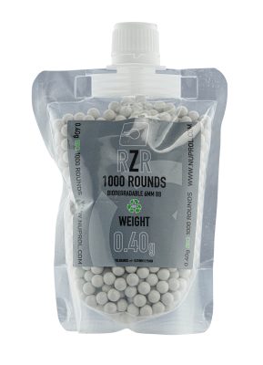 Airsoft BBs 6mm RZR 0.40g in bag of 1000 bbs -