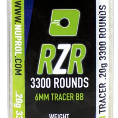 Billes Airsoft 6mm RZR 0.20g bouteilles 3500 bbs TRACER vertes