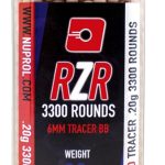 Billes Airsoft 6mm RZR 0.20g bouteilles 3500 bbs TRACER rouges - 0,20g Rouge