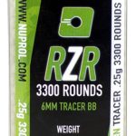 Billes Airsoft 6mm RZR 0.25g bouteilles 3500 bbs TRACER vertes - 0,25g Verte
