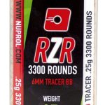 Billes Airsoft 6mm RZR 0.25g bouteilles 3500 bbs TRACER rouges - 0,25g Rouge