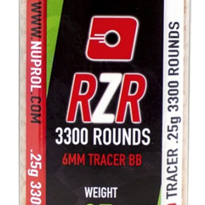 Billes Airsoft 6mm RZR 0.25g bouteilles 3500 bbs TRACER rouges