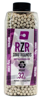 Billes Airsoft 6mm RZR 0. 32 g BIO bouteille 3500 bbs - 0,32g