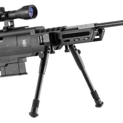 Carabine à air comprimé 7.5 à 24 J Black Ops sniper cal. 4,5 mm
