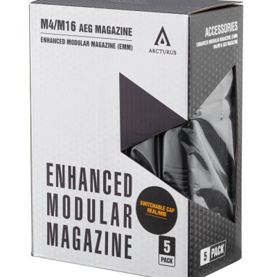 Pack de 5 chargeurs AEG ARCTURUS AR MOD1 M4/M16 30/130 RDS -NOIR