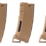 Pack de 5 chargeurs Mid-cap Speed 130 billes pour M4 AEG Tan - CHARGEUR LT 130 rds POLYMER M4/M16 TAN  PACK DE 5