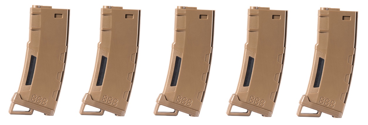 Pack de 5 chargeurs Mid-cap Speed 130 billes pour M4 AEG Tan OD-SA-CLK9023 asgbox.pl Pack de 5 chargeurs Mid-cap Speed 130 billes pour M4 AEG Tan