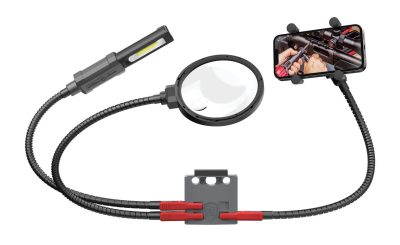 Station main libre Real Avid Loupe / Lampe / Porte téléphone - Station main libre Real Avid