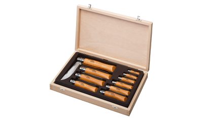Coffret 10 couteaux collection Opinel - Coffret 10 couteaux Opinel Carbone