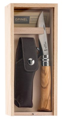 Couteau de poche Opinel n°8 Olivier + étui Alpine - Opinel n°8 + Étui Alpine - obrazek 2