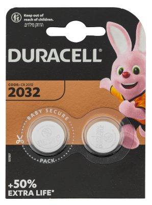 Pack of 2 CR2032 lithium batteries 3 volts - Duracell -