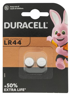 Piles LR44 1,5 volt - Duracell - LR44