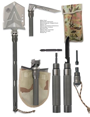 Albainox - Pelle de survie PRO - 11 Fonctions