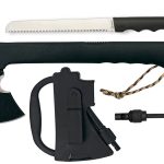 Hache tactique Albainox. allume-feu et scie - HACHE SURVIE ALBAINOX + ALLUME FEU+SCIE + ETUI AVEC POIGNEE